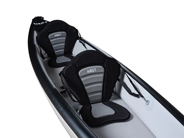 Drop-Stitch Inflatable Kayak Black Charcoal Double