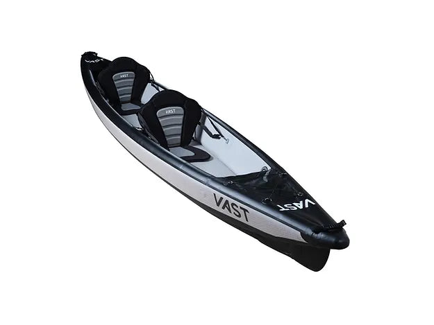 Drop-Stitch Inflatable Kayak Black Charcoal Double